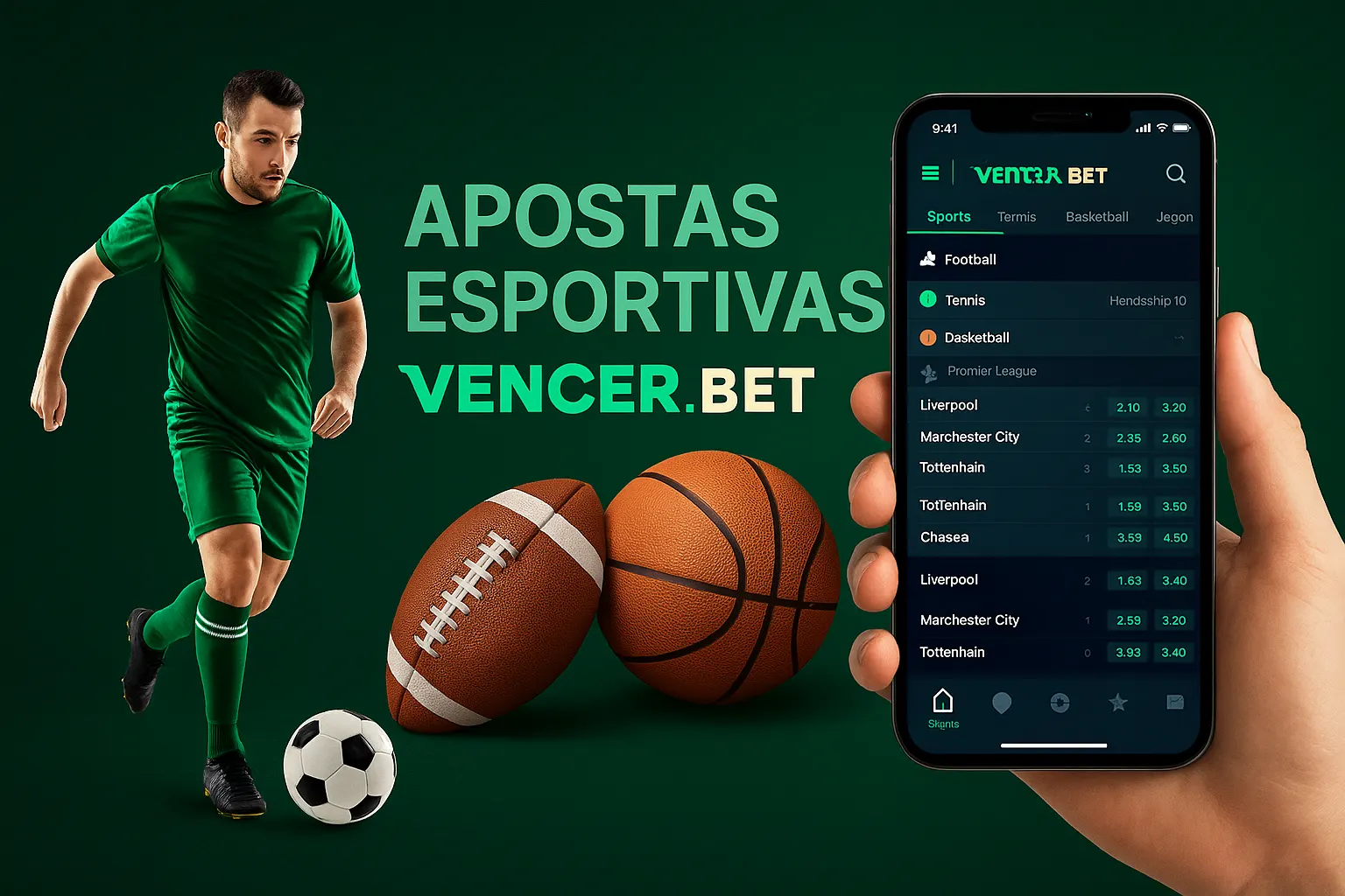 Apostas esportivas no cassino online VENCER BET