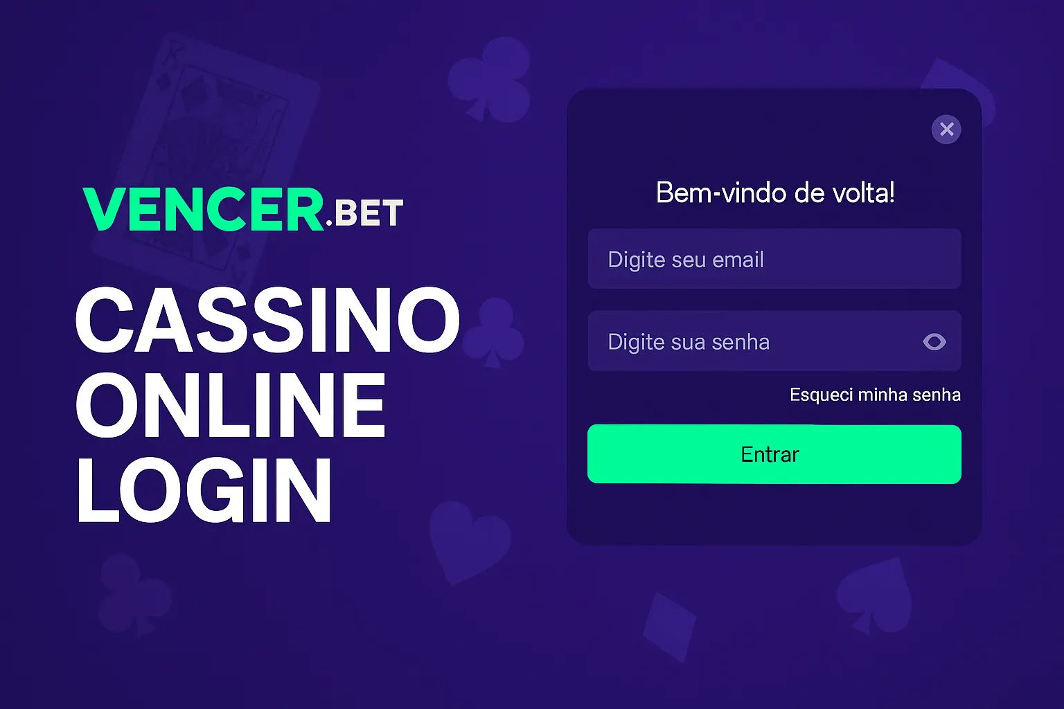 Criar uma nova Conta no plataforma VENCER BET